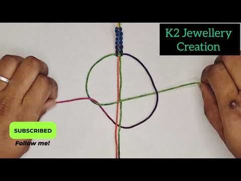 DIY - How to make Rainbow Bracelet - Tutorial #diy #diycrafts #bracelet #howtomake #braceletmaking