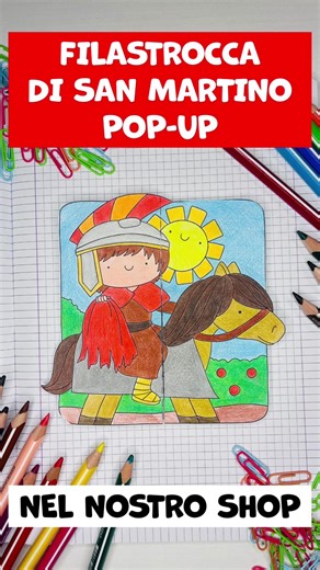 Lapbook di San Martino ❤️ Ciao a tutti, oggi vi mostriamo l’ultima delle nostre filastrocche pop-up, dedicata a San Martino e alla leggenda del suo mantello. È un’attività perfetta da proporre l’11 novembre, per raccontare ai più piccoli questa bella storia di gentilezza e condivisione. Il pop-up si trova nella raccolta “Lapbook e pop-up d’autunno”: se l’avete già acquistata, vi basta fare un nuovo download per trovare anche questo file. Se invece non l’avete ancora, scrivete Cuorfolletto nei co