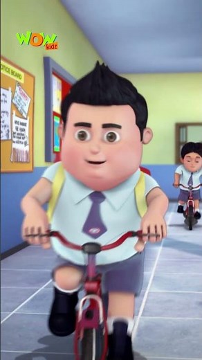 Vir The Robot Boy : Robo Vir Leke Gaye School Main Cycle | 3D Youtube Hindi Cartoon Shorts For Kids