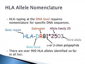 DNA based tissue typing