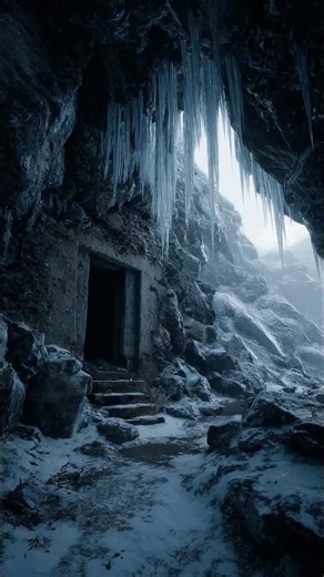 Ice Melt Reveals Structure Preserved Beneath Frozen Ground