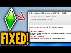 How To FIX Sims 4 UPDATER Critical Error - Full Guide