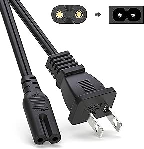 6Ft AC Power Cord for Xbox One S/X,Xbox 1x/1s,PS5 PS4 PS3 PS2 PlayStation 5 4 Slim Game Console,Replacement Plug Power Cable