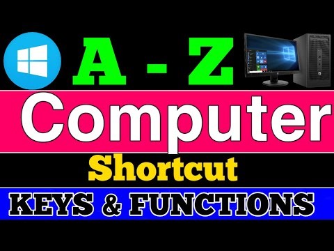 A-Z Computer Shortcuts & Functions You Must Know! | Learn All PC Shortcuts!