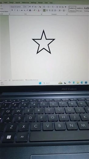 Star MS Word shortcut symbol code | Ms word symbol key | #shorts #viralvideo #msword