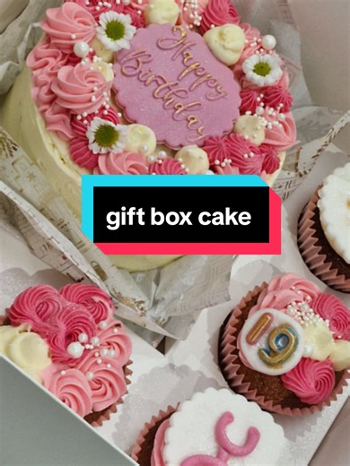 gift box cake. ideal for a medical student. #birthdaycake #bentocake #fypcake #cupcakes #manchesterfood