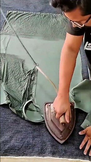 Here’s the process of ironing clothes to make them smooth and neat using fabric softener #clothing