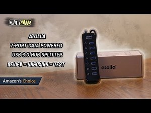 Atolla - 7 Multi-port Data Transferring & Charging Powered USB 3.0 Hub | Best USB Hub [REVIEW]