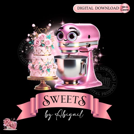 Cupcake Bakery Logo Template, Sweet Treats Branding Canva Pro Editable Treats Cupcake Logo Modern Logo Bakeshop Logo Professional Logo Canva - Etsy