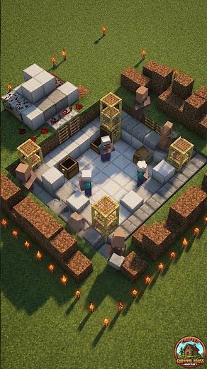 Automated Farm Factory House Minecraft 🏠 Full tutorial #minecraft