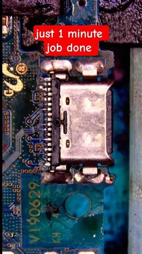 Broken Charging Type C Pin Change #mobilerepair #electronic #shorts