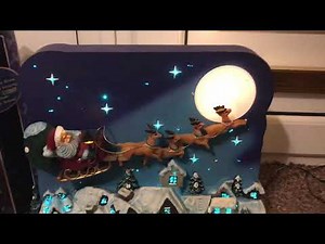 Santa’s Starry Night musical light up scene