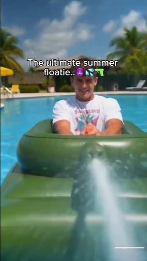 The ultimate pool floatie for summer 😈💦🔫 #summer2026 #summer #floaties