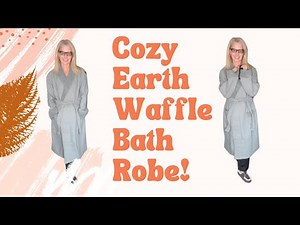 Cozy Earth Waffle Bath Robe 🖤 Lightweight, Soft & Perfect for Everyday Comfort!