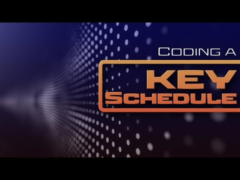 Coding a Key Schedule in C