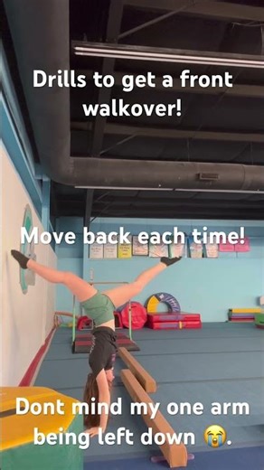 Front walkover drills! #gymnastics #drills #gymnastics #foryou #gym #gymnasticscoach #tumbling