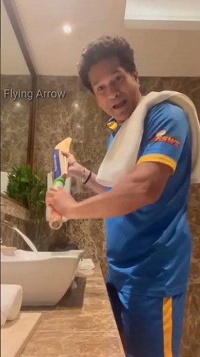 Ae Vedya...Bat ka grip - Sachin Tendulkar 😂 #trending #shorts #viral