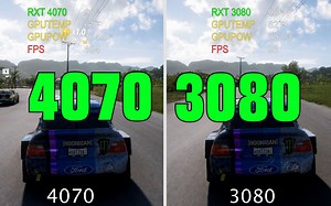 RTX4070 RTX3080 2K画面 6款游戏实测对比