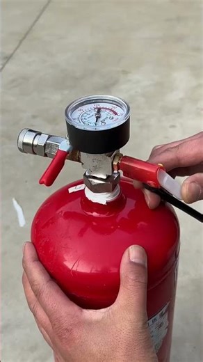 DIY Modified Air Compressor with Air Storage Tank #tools #idea #shorts #trick