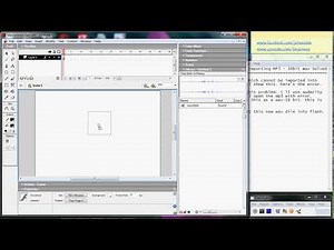 Flash - Error Importing MP3 file - Solution - Covert to 16-bit WAV file using Audacity