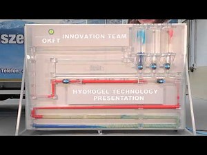 Gel pig "HydroGel" - Pipeline pigging demonstration wall