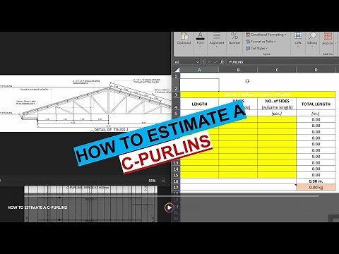 C-PURLINS Estimate #howto