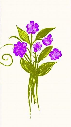 Easy Lavender Drawing Tutorial | Simple Floral Art for Beginners 12 July 2025