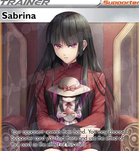 Handmade Holographic Pokémon Trainer Card – Sabrina Gym Leader Waifu - Etsy