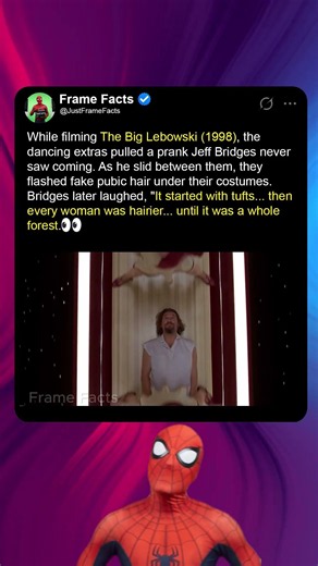 During the filming of The Big Lebowski (1998), Jeff Bridges was shocked because...