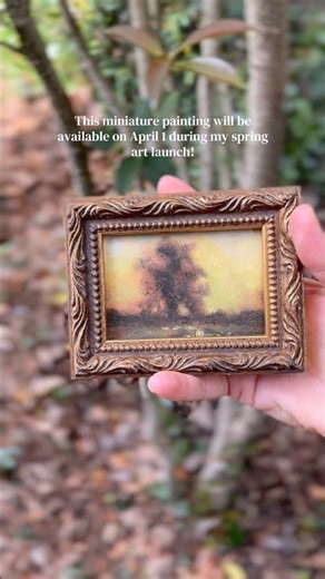 Field of Trees Copper Painting #paintingoncopper #arthistory #antiqueart #beautifulart #oilpainting