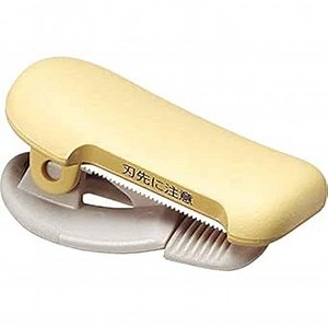 KOKUYO Washi Tape Cutter, Masking Tape Dispenser, Mini Portable Light Cutting, Clip Type (10-15mm, Pastel Yellow)