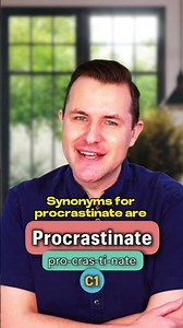 Procrastinate - Meaning and Pronunciation (English Word of the Day)