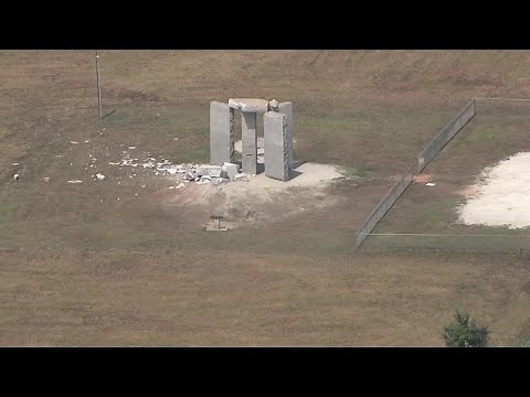 Damage at Georgia Guidestones after explosion