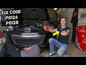 ENGINE LIGHT ON CODE P0126 P0128 COOLANT THERMOSTAT FIX HOW TO FIX CODE P0128 P0126
