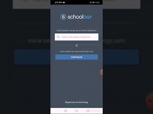 Ingresar a CREA2 usando la app schoology.
