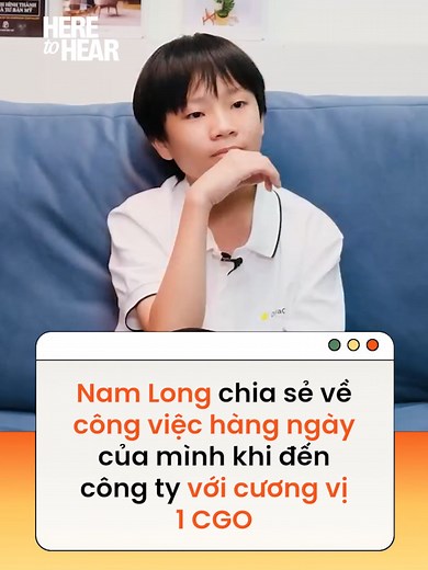 Một ngày đi làm của CGO 13 tuổi cũng làm những công việc bình thường mà một CGO cần làm, cuối ngày Nam Long sẽ dành nửa tiếng để viết #heretohear #namlong #news #amm