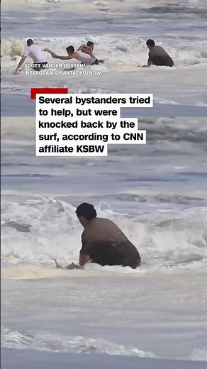 Watch A Teen Lifeguard Rescue A 10-Year-Old From Monster Waves