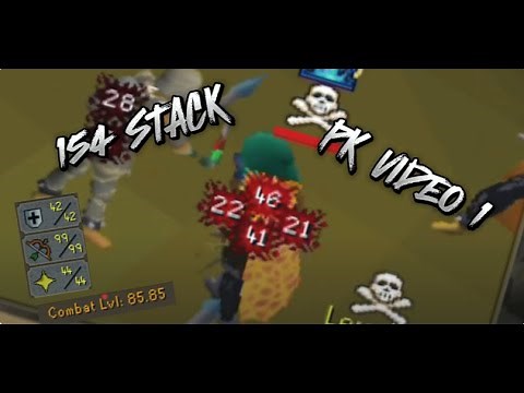 154 STACK - 85 Combat Void Pure - OSRS BH PK VIDEO 1 - ‪@Brahrker‬