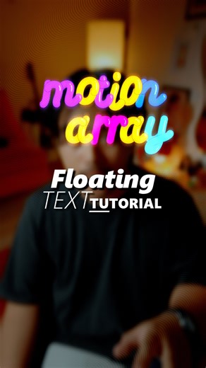 Paolo  on Instagram: "Floating TEXT ✨ tutorial  with @motionarray assets  留‍♀️ @linggg_gui 留 @soymilkregular #videotutorial #cameratracking #edittutorial"