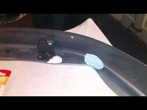 JB Weld Kwik Plastik bumper repair 3/3
