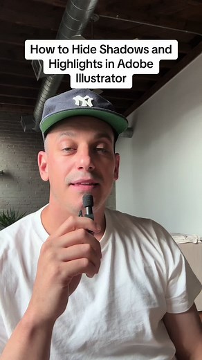 How to Hide Shadows and Highlights in Adobe Illustrator #AdobeIllustrator #howto #illustration #illustrator #graphicdesign #designtok