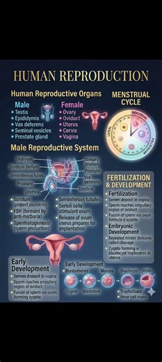human reproduction #biology #education #competitiveexams