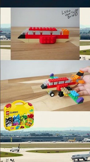 Learn how to build an Airplane using Lego classic 10713 | 飛行機の作り方 #lego #レゴ #legomoc