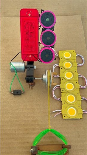 Powering Horns and 100 LEDs using String Generator! ⚡ #shorts #diy