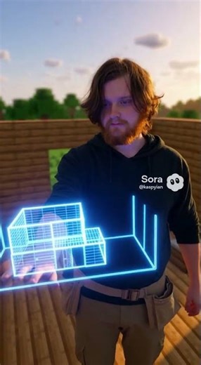 I jumped into the Minecraft world to build a house.