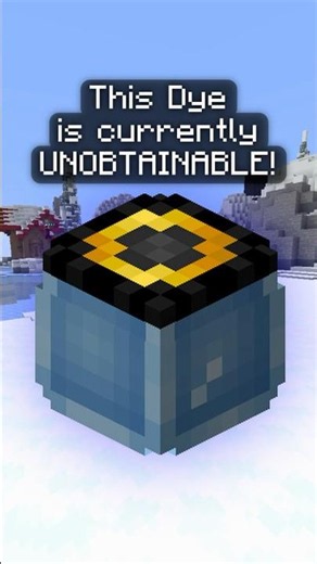 This Dye is Currently Unobtainable! ❄️ #hypixelskyblock #minecraft
