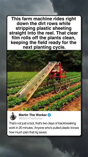 NO MORE PULLING PLASTIC BY HAND