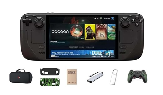 Valve Steam Deck OLED 2TB Handheld Gaming Console, 7.4" HDR 90Hz Display, Wi-Fi 6E, PC Gaming, with 7-in-1