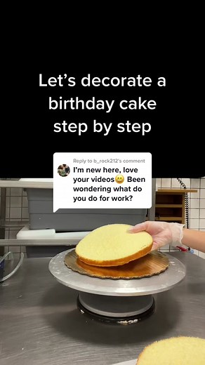 Replying to @b_rock212 If it’s your birthday, this cake is for you! #baking #cake #cakedecorator #caledecorating #caketutorial #momvlog #vlog #dailylife #workingmom