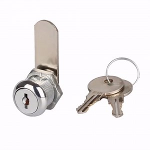 Cabinet cam Locks with Keys for File Cabinet Lock Replacement,Truck Tool Box Locks with Keys,Mailbox Lock Replacement,RV Storage Lock,Key Aliked,Chrome,Zinc Alloy 5/8 Inch (16mm) 1 Set
